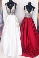 A-Line Spaghetti Straps Sequins Long Prom Dress