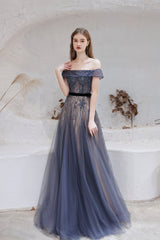 A Line Bateau Neck Floor Length Short Sleeves Zipper Prom Dresses