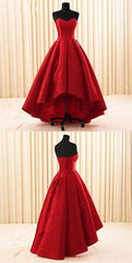 Women Sweetheart Short Front Long Back A Line High Low Prom Dress