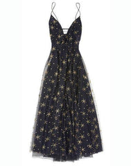 Star Illusion Tulle Dress