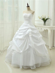 Gorgeous Sweetheart Beaded Ball Gowns Lace-Up Wedding Dresses