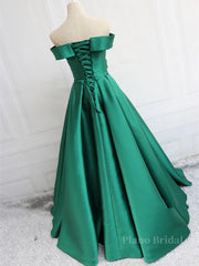 Off the Shoulder Long Prom Dresses, Off Shoulder Formal Evening Dresses