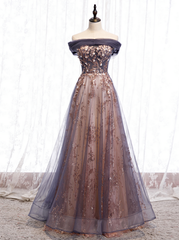 Beautiful Tulle Long A-line 2024 Party Dresses