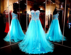 Sweetheart Beaded Illusion Fashion New Style Evening Dresses